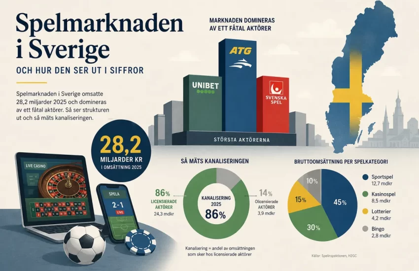 Spelmarknaden i Sverige och hur den ser ut i siffror