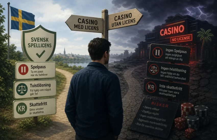 Därför ska du inte spela hos casino utan licens i Sverige